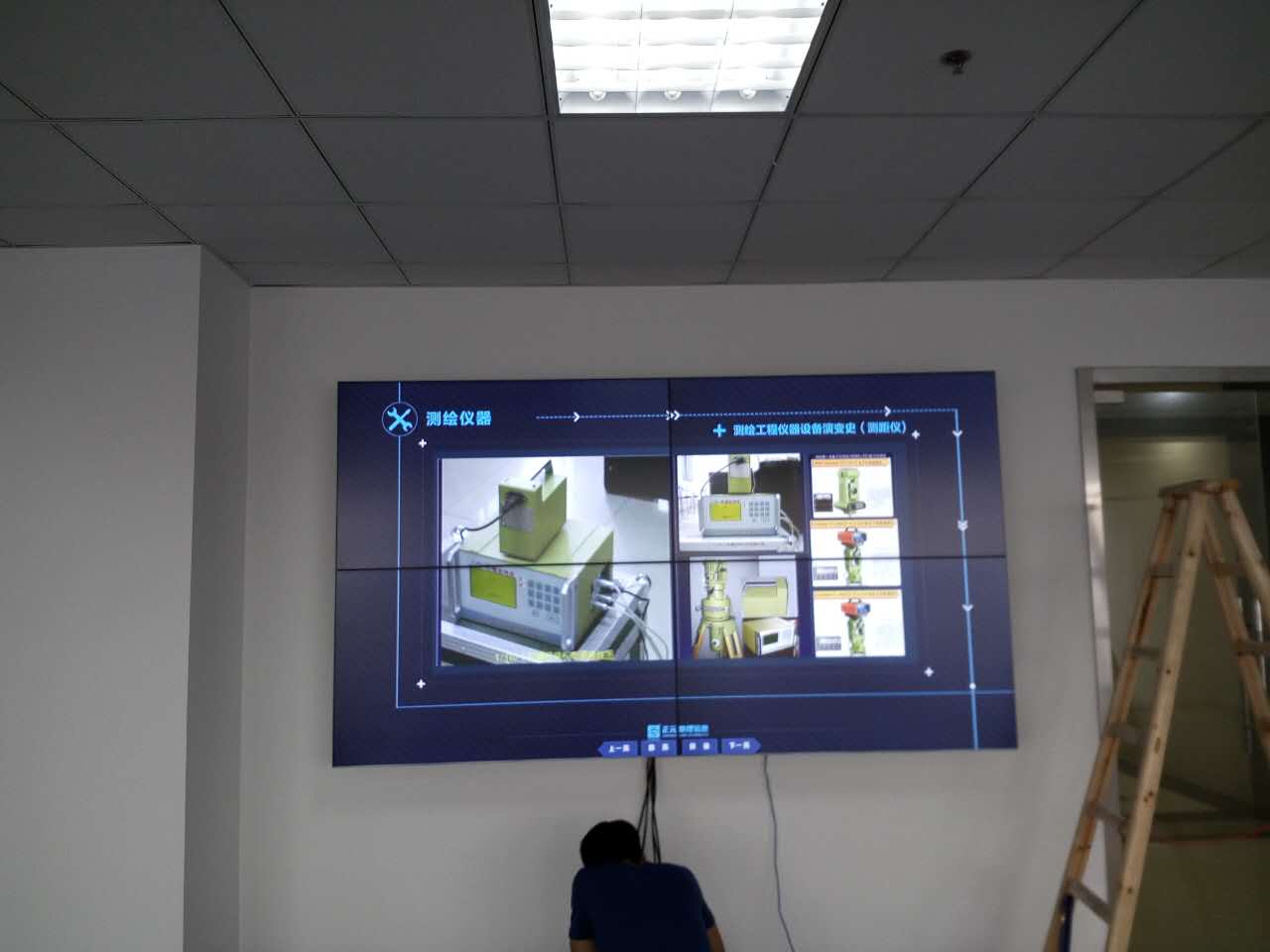 拼接屏施工現場