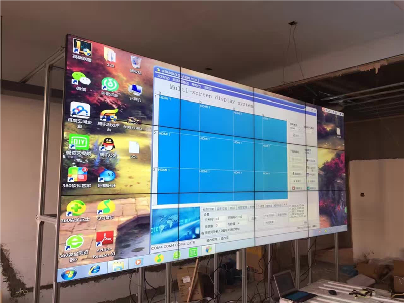 開化桃蹊路公交公司3x4拼接顯示屏